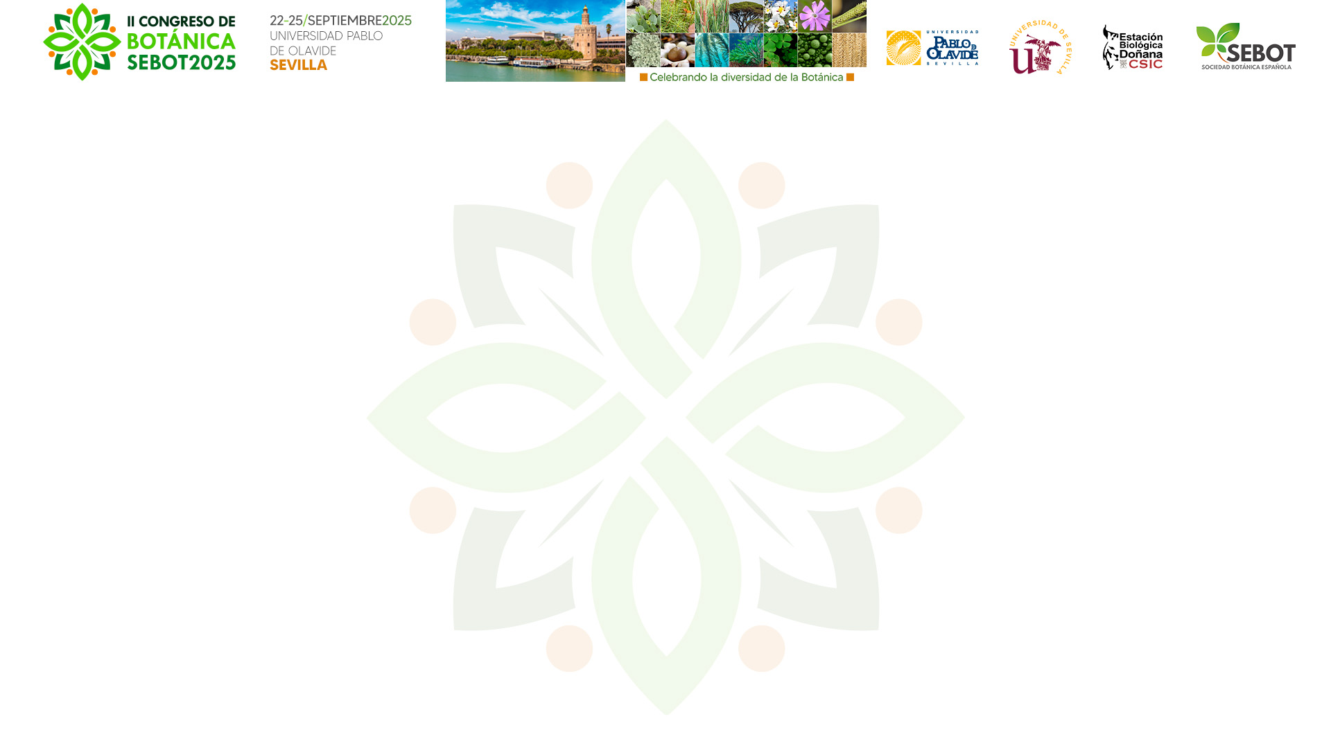 II CONGRESO ESPAÑOL DE BOTÁNICA SEVILLA 2025 - Plantilla